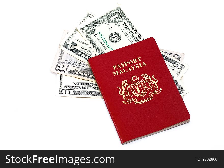 International Travel Passport with Currency. International Travel Passport with Currency