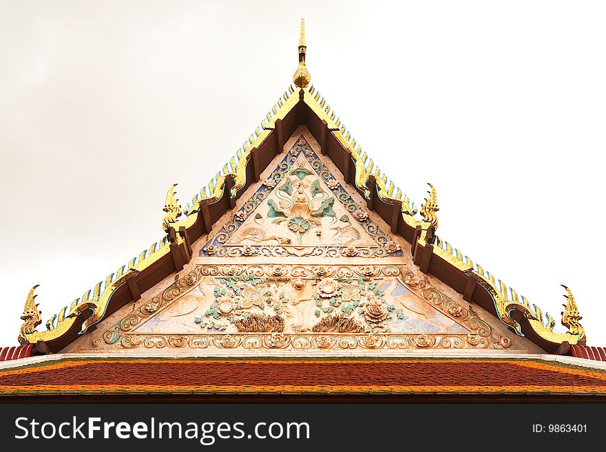 Roof of Thai style architecture