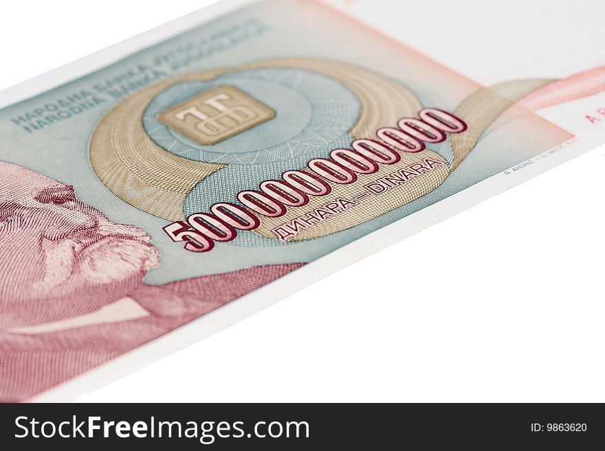 500 billion money bill - the biggest banknote in the world
