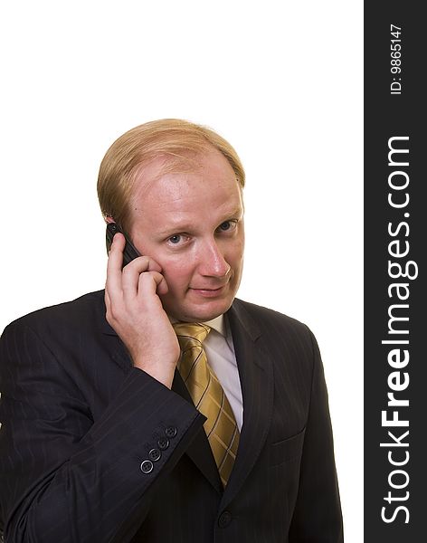 Businesman with phone