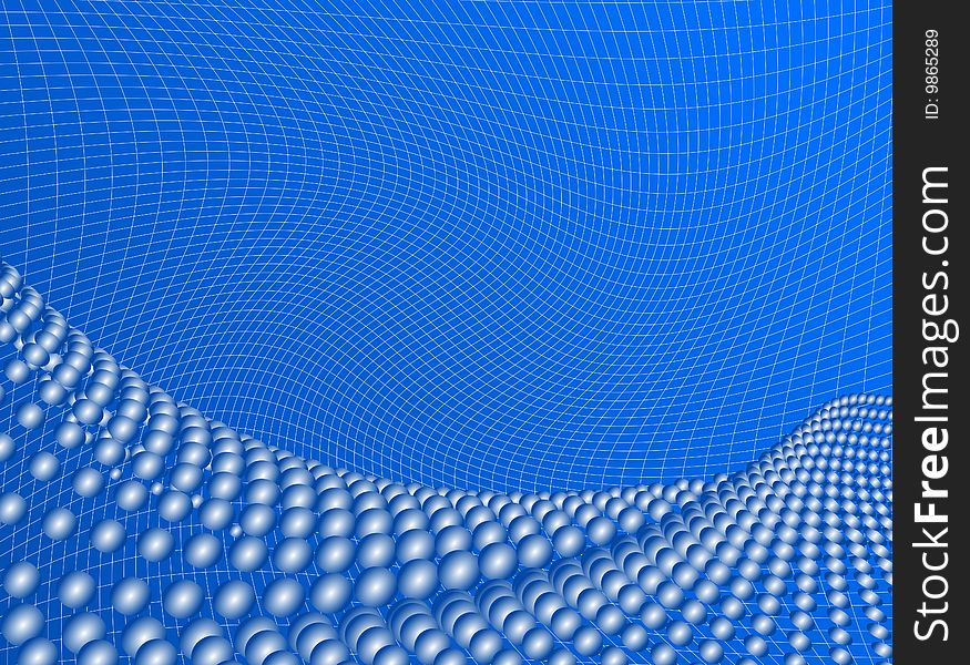 Illustration of abstract background, blue
