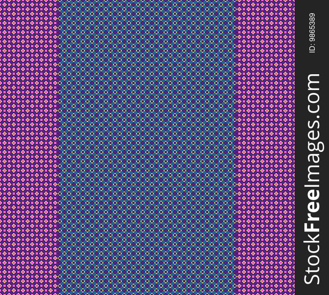 Pink Blue Checkered Design