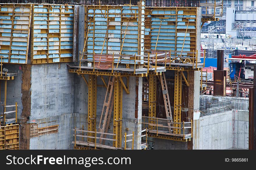 Ground Zero construction site New York City - details