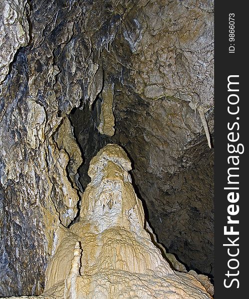 Karst caves in Jura mountains, Switzerland. Karst caves in Jura mountains, Switzerland