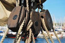 Rope On A Yacht Royalty Free Stock Photo Rope On A Yacht Royalty Free Stock Photo