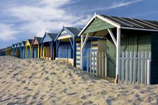 Beach Cabins Royalty Free Stock Photo Beach Cabins Royalty Free Stock Photo