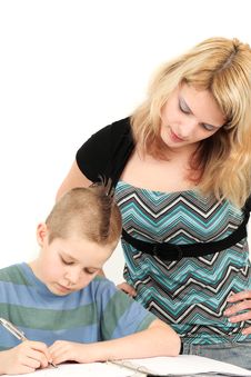 Mother And Son Royalty Free Stock Photography Mother And Son Royalty Free Stock Photography
