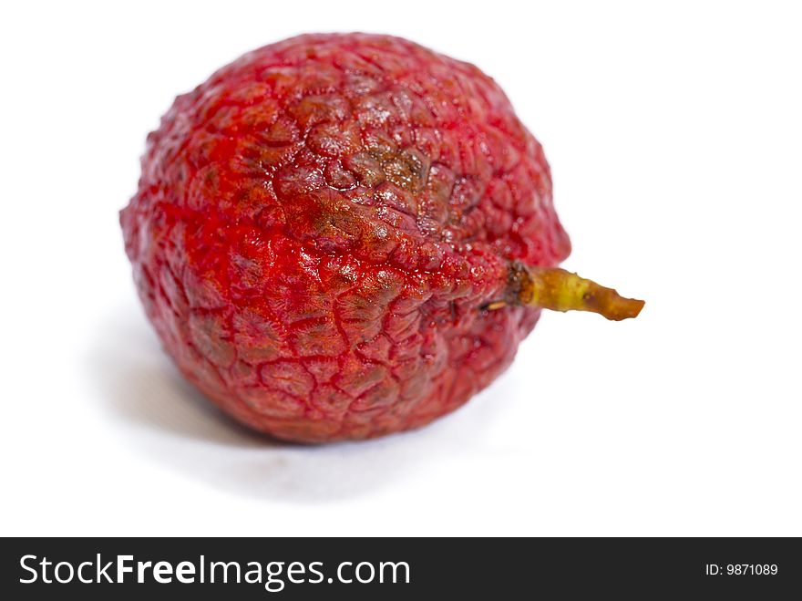 Isolated Fresh Organic Lychee with White Background. Isolated Fresh Organic Lychee with White Background