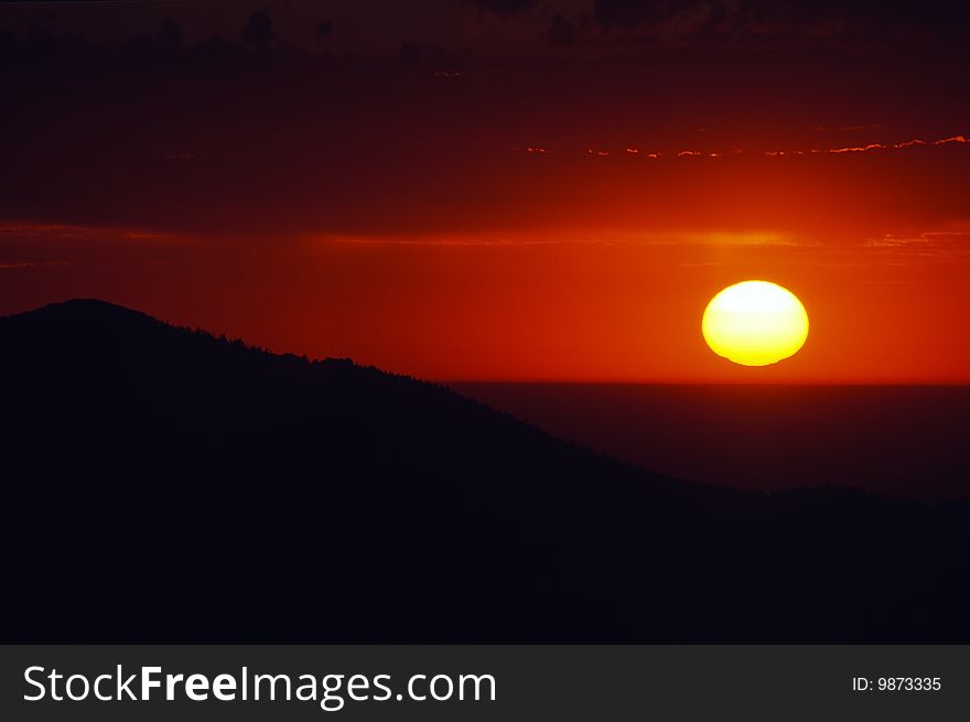 Sunrise from Longs Peak, Colorado. Sunrise from Longs Peak, Colorado