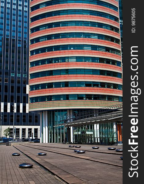 Modern office buildings. Rotterdam downtown. Modern office buildings. Rotterdam downtown