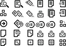 Vector Icon Set Royalty Free Stock Photo
