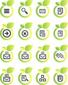 Vector Icon Set Stock Image