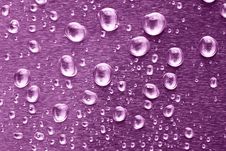 Pink Water Drops Royalty Free Stock Image