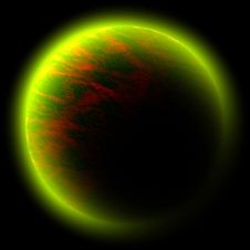 Green Red Planet Royalty Free Stock Photo Green Red Planet Royalty Free Stock Photo