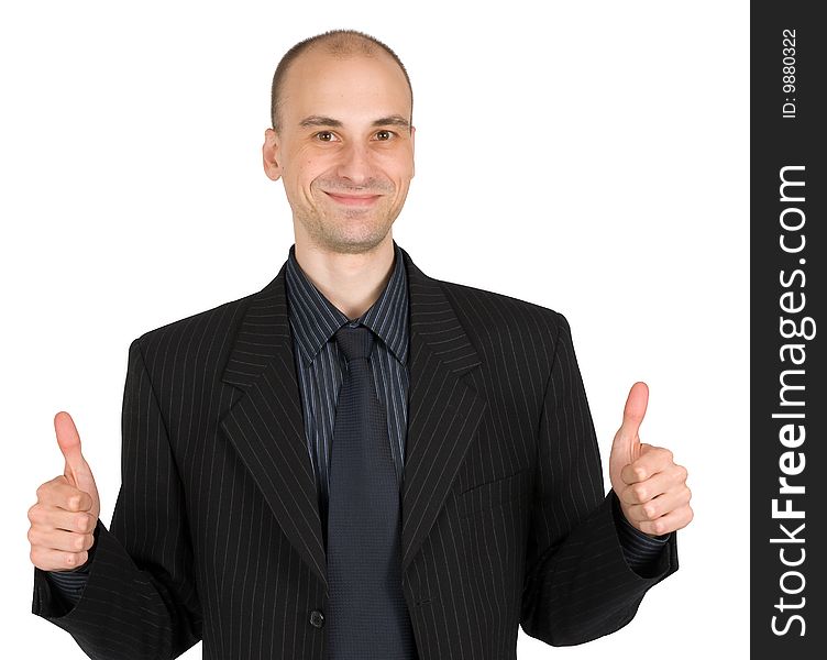 Businessman With Thumbs
