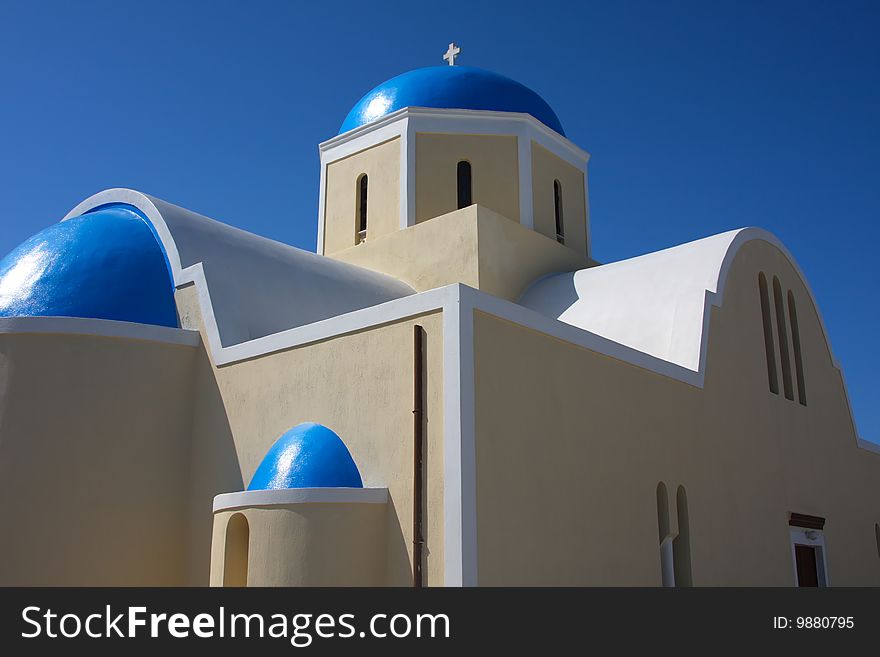 The most famous church on Santorini Island, Greece