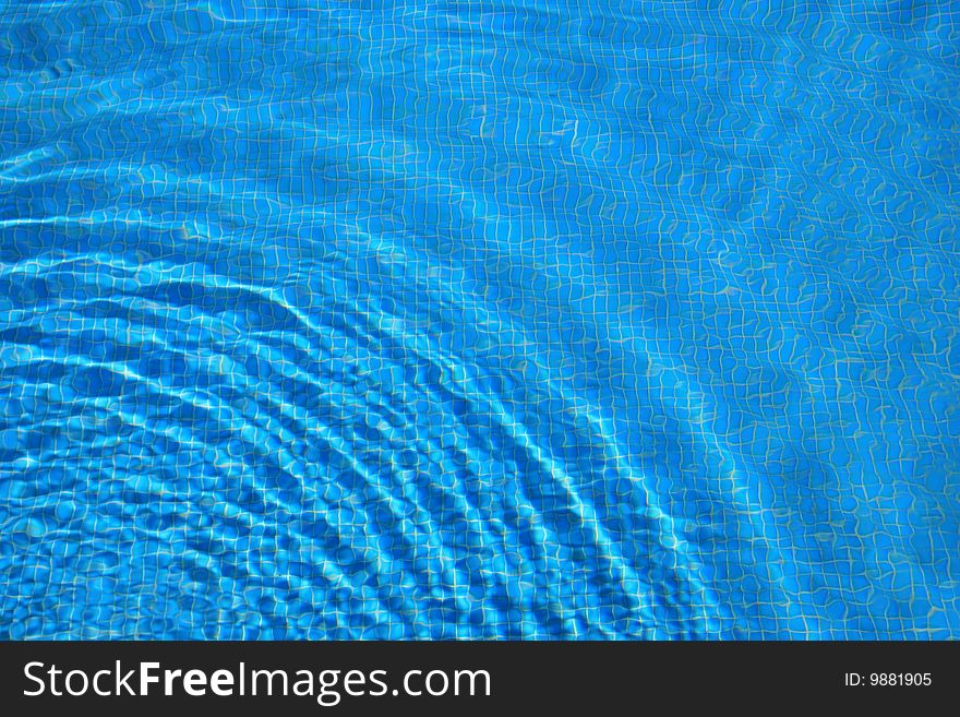 Circles On Water In Pool