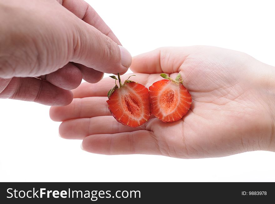 Giving The Strawberry