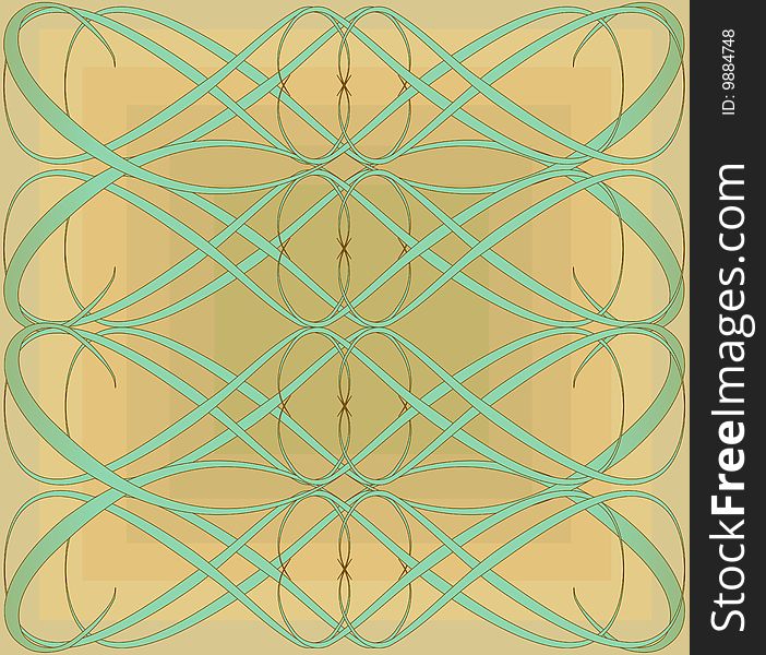 Vector decorative tile, may be used also as a seamless one