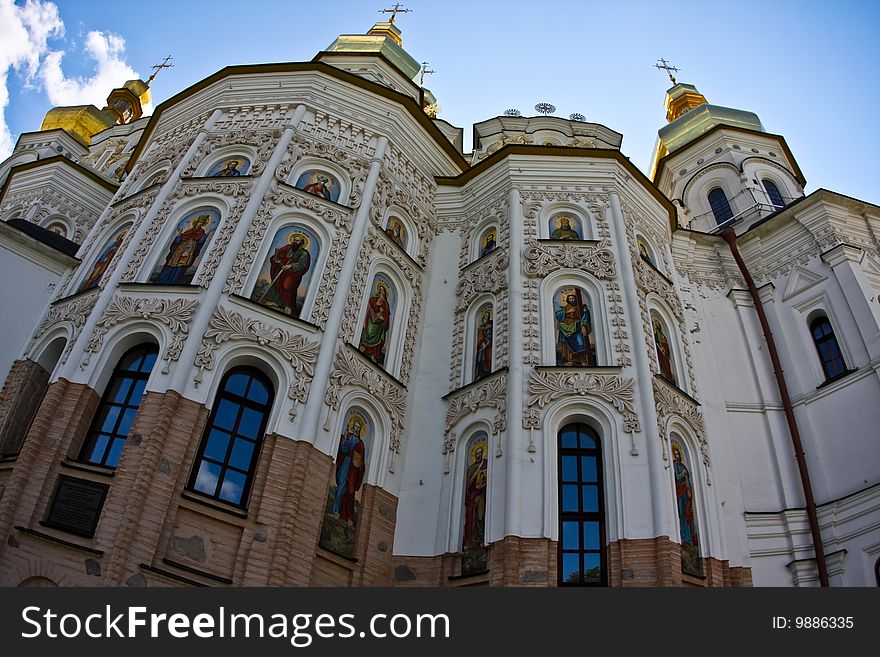 One of the numerous churches in Kiev Pechersk Lavra in Ukraine. One of the numerous churches in Kiev Pechersk Lavra in Ukraine