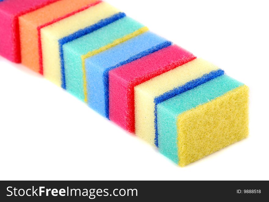 Small sponge for washing of ware and for cleaning in various conditions.