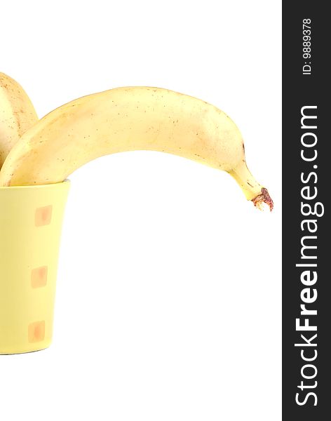 Yellow Banana In A Cup