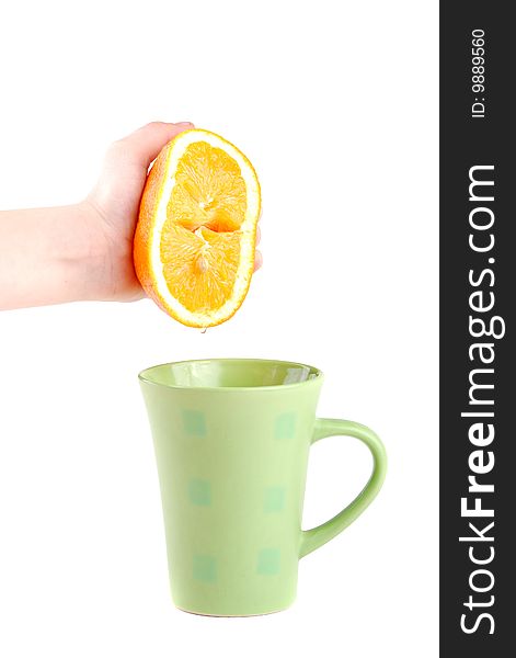 Colour Cup And  Orange