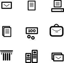 Vector Icon Set Stock Photo