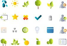 Vector Icon Set Royalty Free Stock Photo
