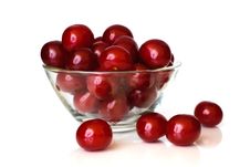 Sour Cherries In Glass Dish Stock Images Sour Cherries In Glass Dish Stock Images