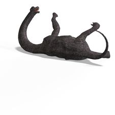 Giant Dinosaur Brachiosaurus With Clipping Path Royalty Free Stock Images Giant Dinosaur Brachiosaurus With Clipping Path Royalty Free Stock Images