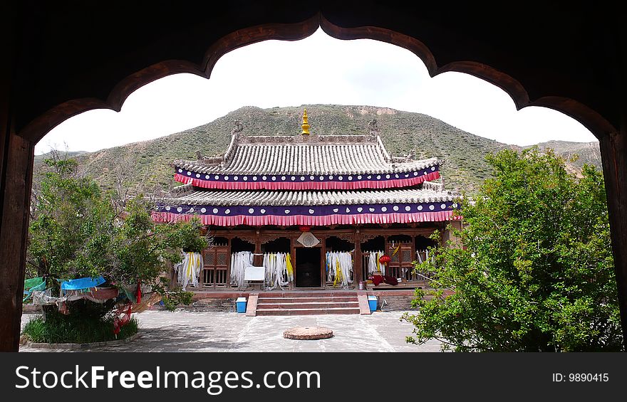 Famous Lamasery Qutansi in Qinghai,China