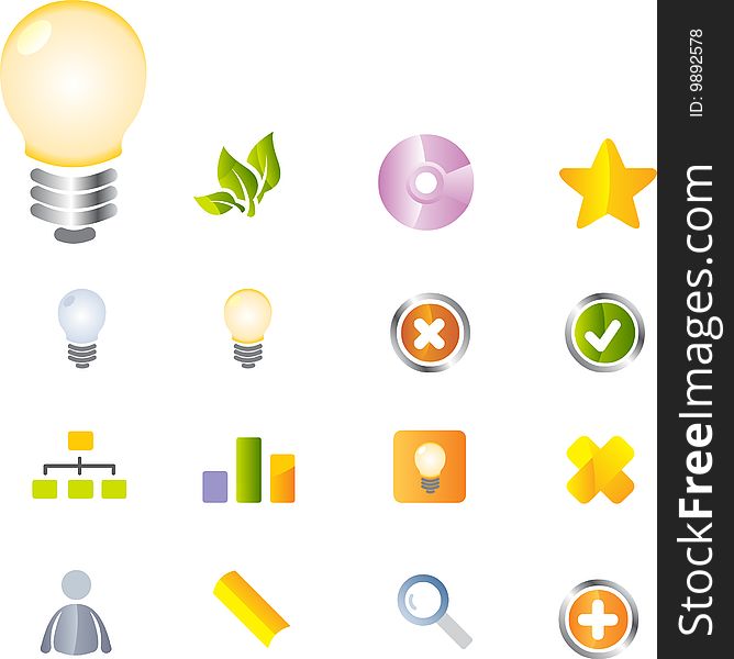 Vector icons set. business and finance