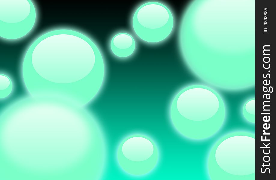 Abstract background with few bubbles. Abstract background with few bubbles.