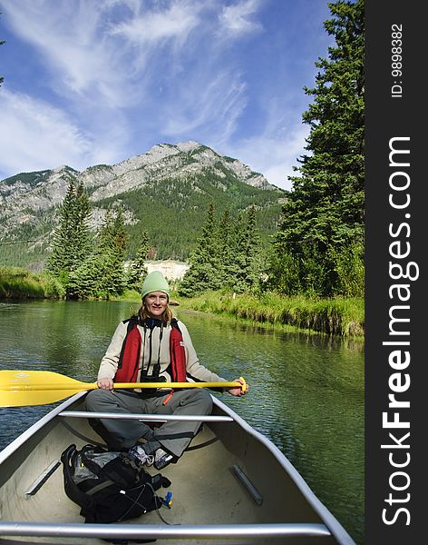 Canoeing In The Canadian Rockies