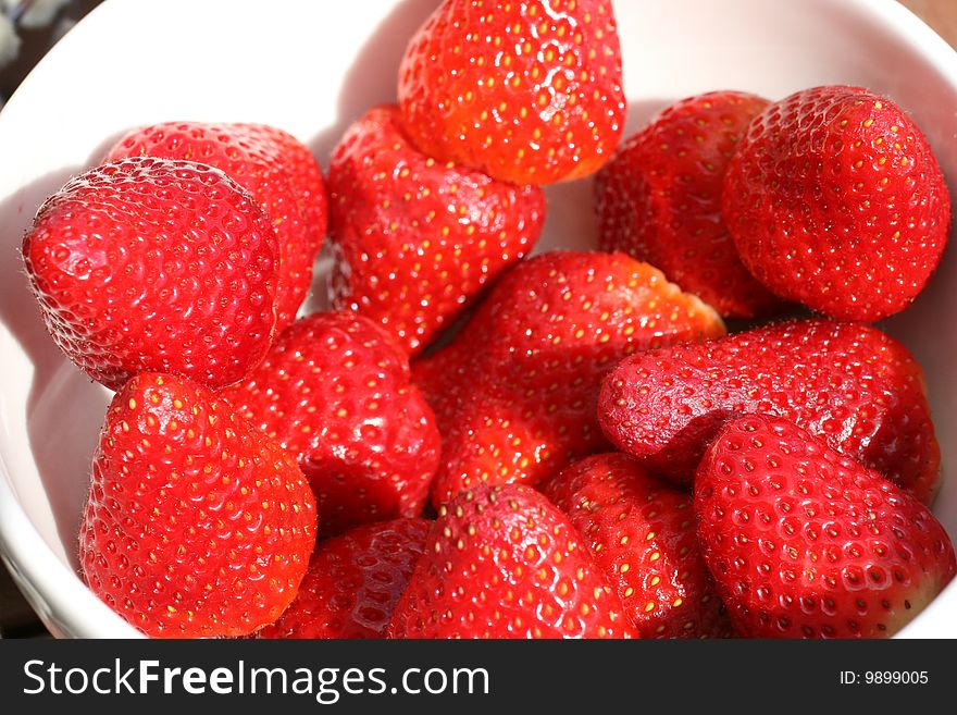 Sweet Strawberries In Natural Light