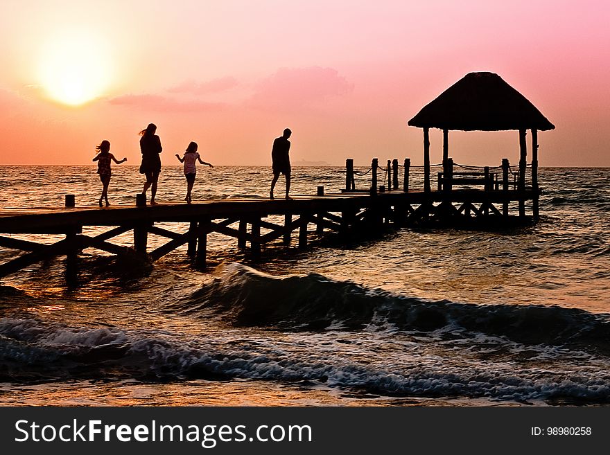 Sea, Body Of Water, Ocean, Sunset