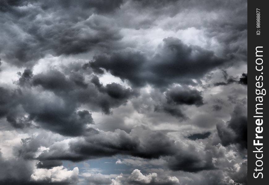 Sky, Cloud, Black And White, Atmosphere