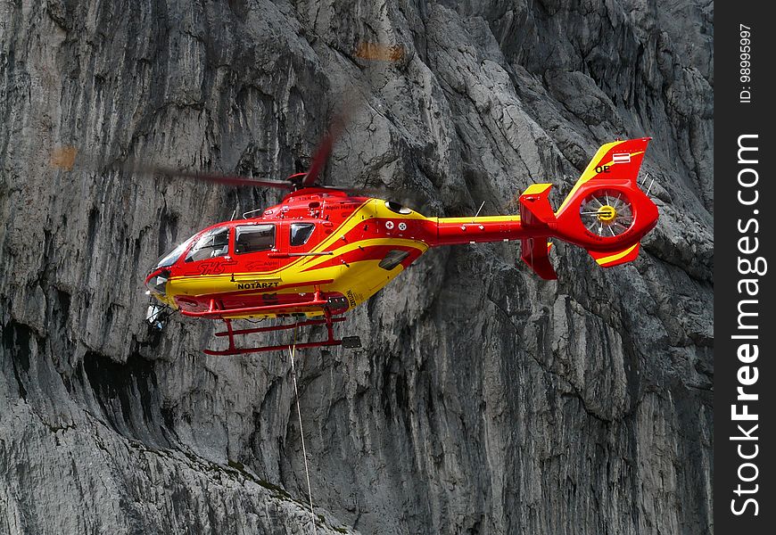 Red, Geological Phenomenon, Car, Helicopter