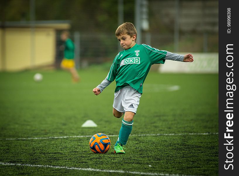 Green, Player, Soccer, Football Player