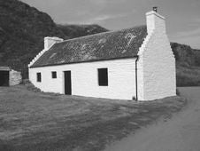 Old Fishermans Cottage - Black Stock Photo Old Fishermans Cottage - Black Stock Photo