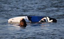 Fallen Water Ski Boarder Stock Photo Fallen Water Ski Boarder Stock Photo
