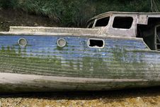 An Old Sunken Shipwrecked Boat Stock Images An Old Sunken Shipwrecked Boat Stock Images