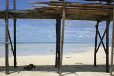 Wood Stack On Beach Royalty Free Stock Photo Wood Stack On Beach Royalty Free Stock Photo