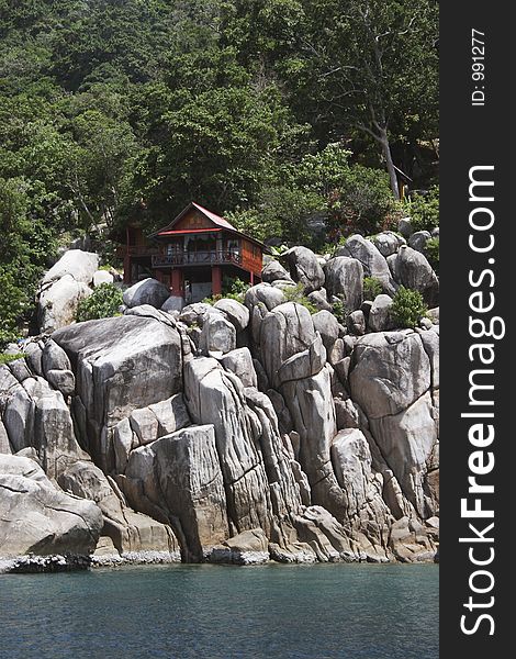 House on a rock on the coast of Koh Tao Island, Thailand. House on a rock on the coast of Koh Tao Island, Thailand