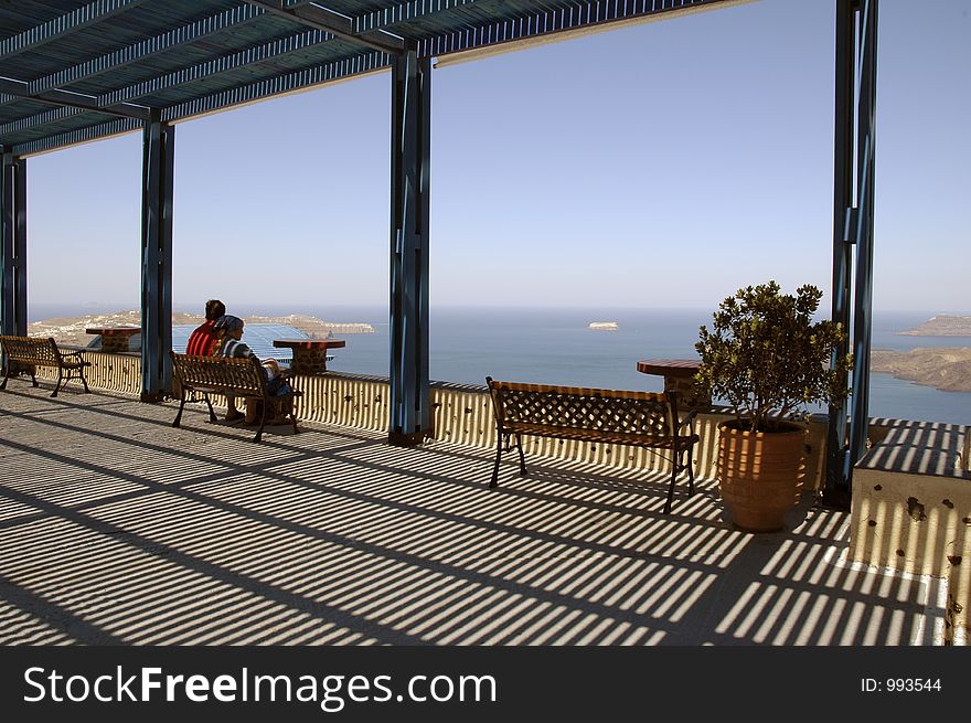 Looking out over the mediterranean. Looking out over the mediterranean