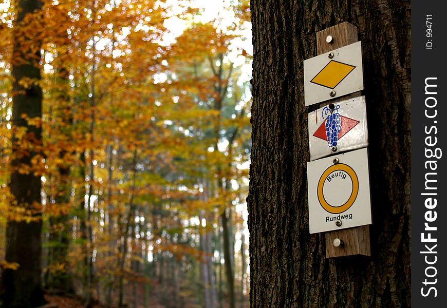 Trail sign