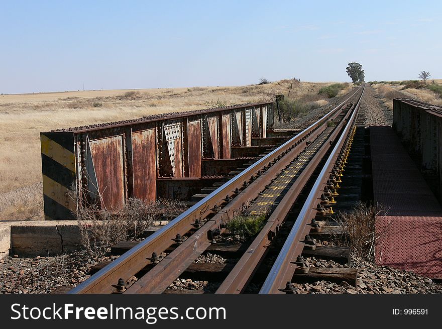 View of railroad bridge