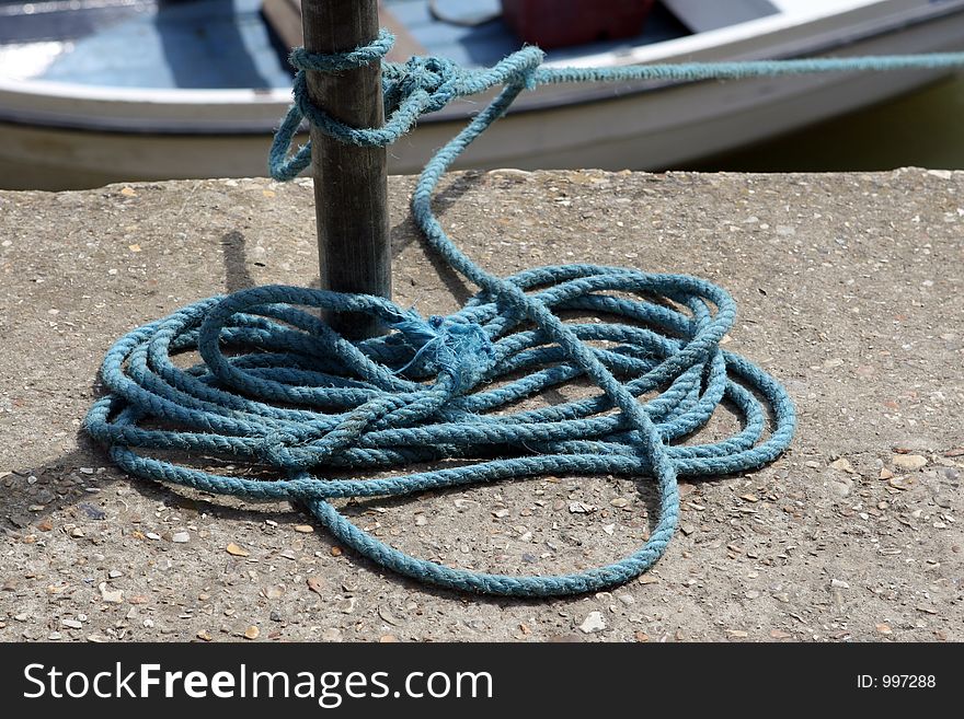 A line of boat rope