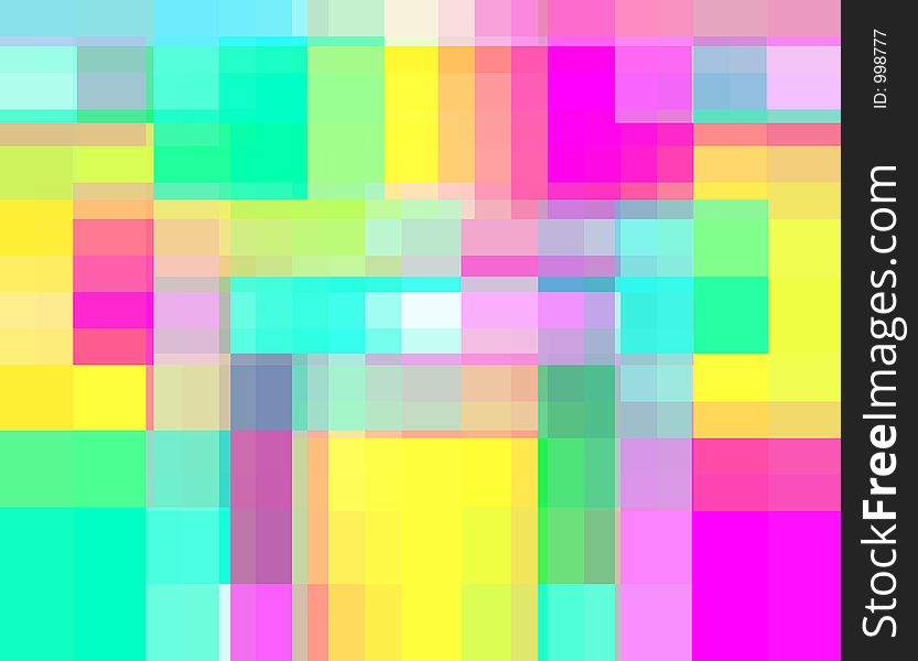 An abstract color background made from squares. An abstract color background made from squares.